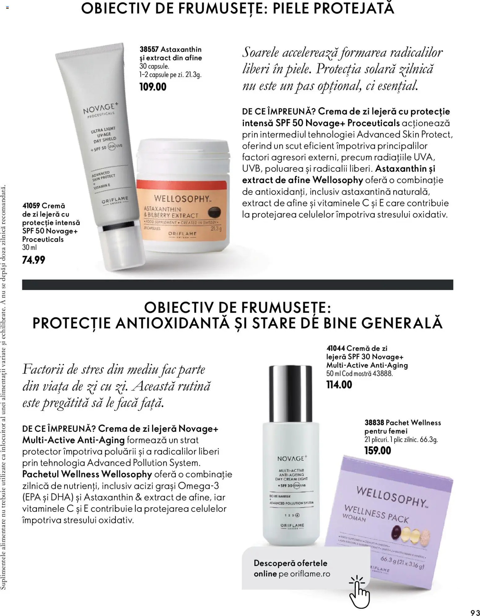 Previzualizarea de cataloage: Oriflame Oriflame Catalog 15 2026 valabil de la 11.11.2026 - Afine, Cremă, Solara, Cremă de zi