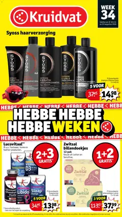 Voorbeeld van Kruidvat folder week 34 van winkel Kruidvat geldig vanaf 18-08-2026