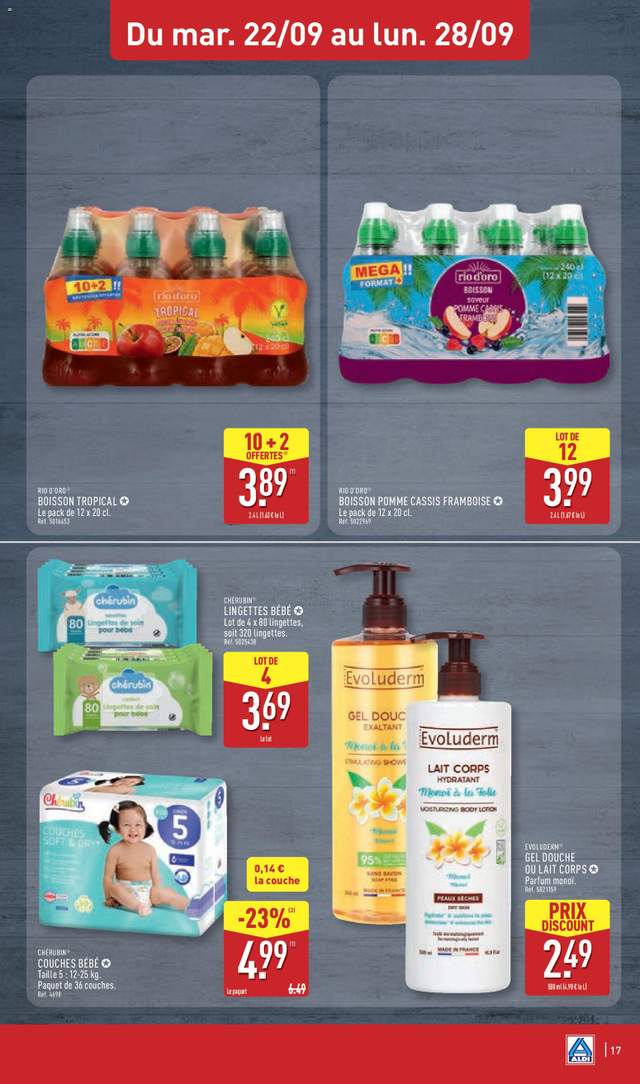 Nouveau catalogue Aldi à partir du 22/09