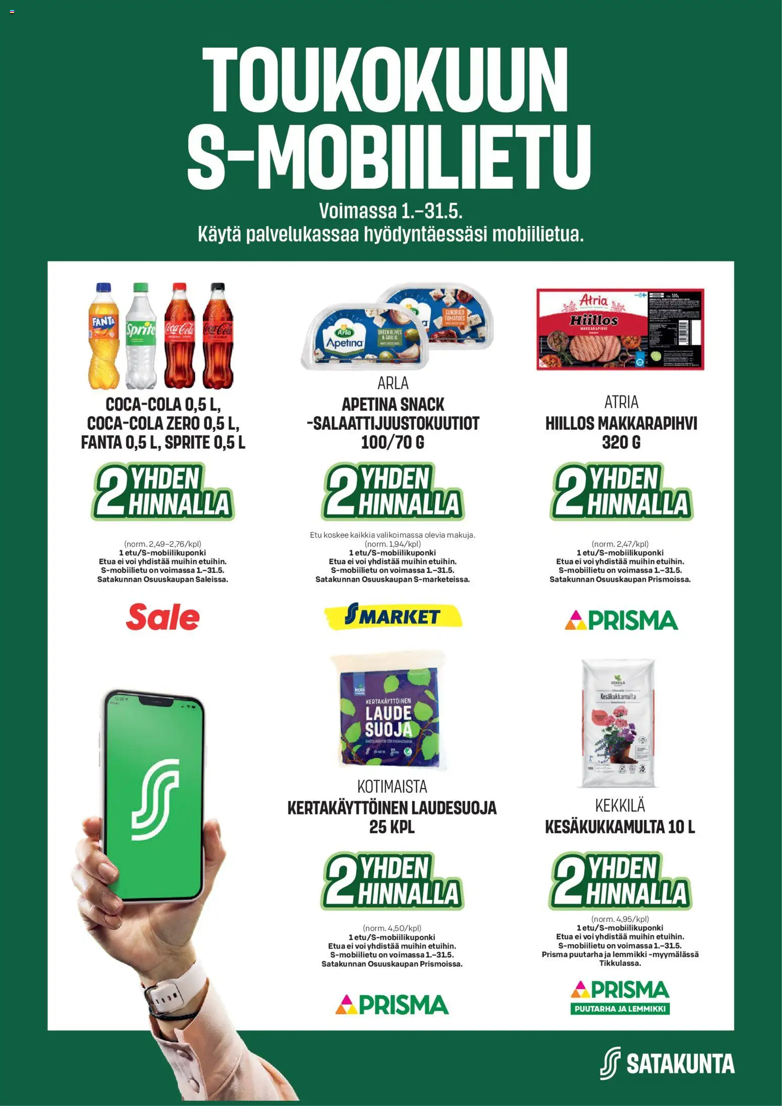 Kaupan Sale Sale - Toukokuun S-mobiilietu esikatselu, voimassa 01/05/2026