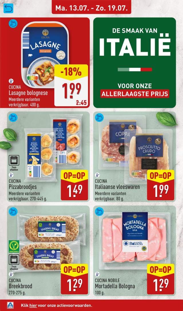 Nieuwe Aldi folder vanaf 13-07