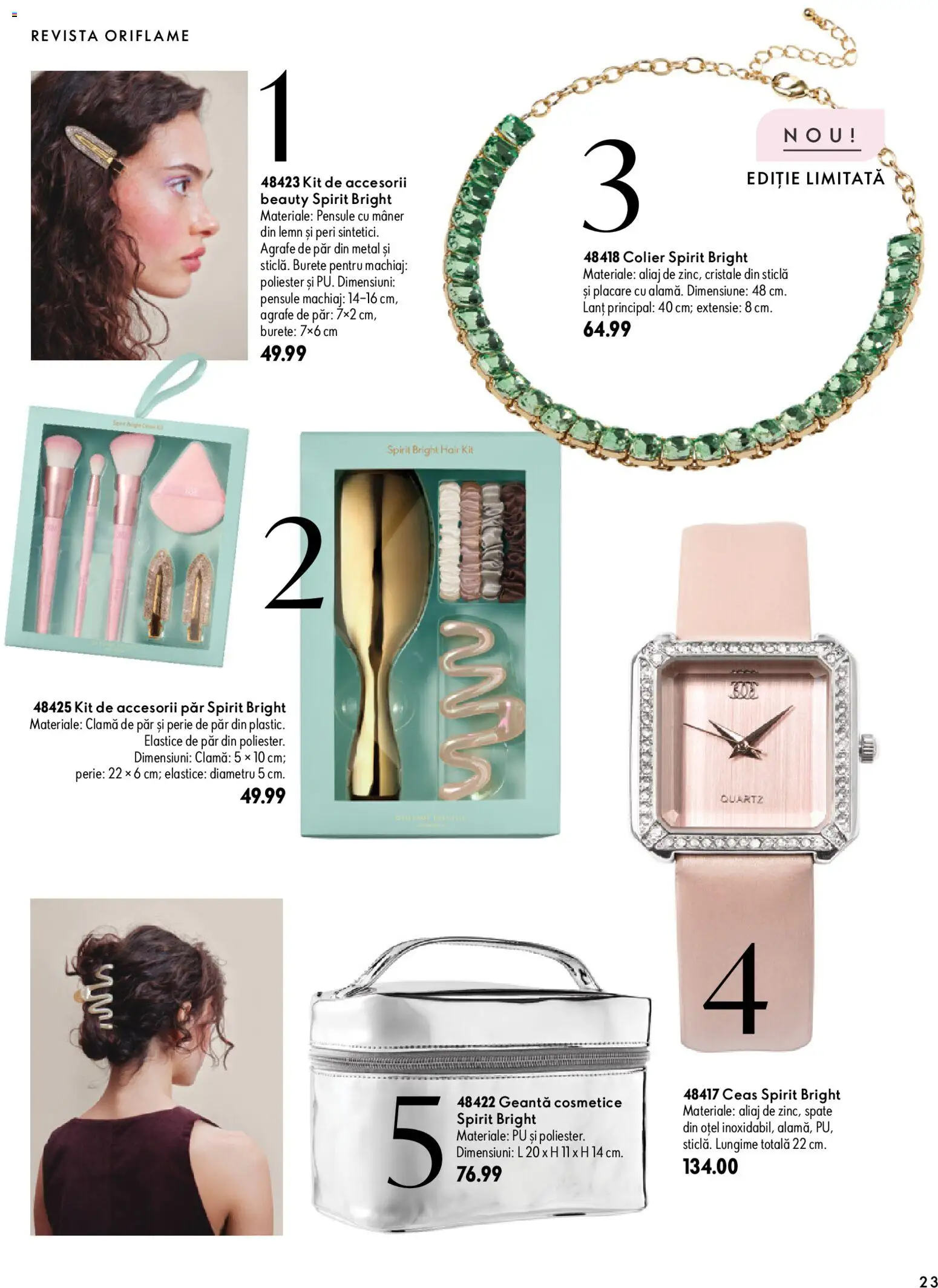 Previzualizarea de cataloage: Oriflame Oriflame Catalog 15 2026 valabil de la 11.11.2026 - Ceas, Geantă, Machiaj, Colier, Burete, Perie de păr, Mâner, Accesorii păr