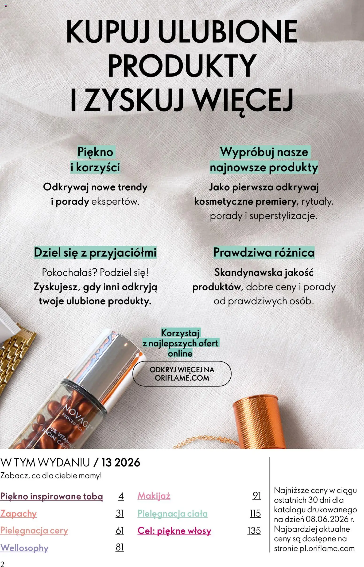 Pogląd gazetki "Oriflame Katalog 13 2026" ze sklepu Oriflame ważnej od 09.09.2026