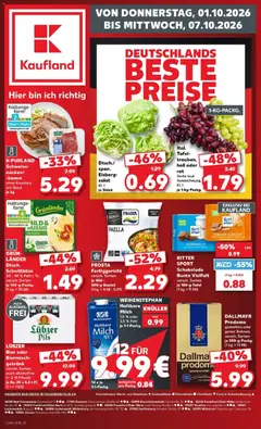 Vorschau von dem Prospekt des Geschäftes Kaufland, gültig ab dem 01.10.2026
