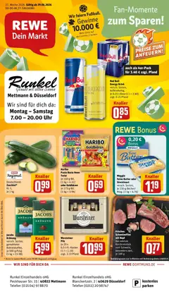 Vorschau von dem Prospekt des Geschäftes Rewe, gültig ab dem 29.06.2026