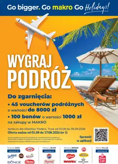 Pogląd gazetki "Makro gazetka - Konkursowa "Wygraj Podróż" ze sklepu Makro ważnej od 01.08.2026