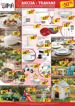 Pregled letka Bima Katalog trgovine Bima vrijedi od 01.04.2026
