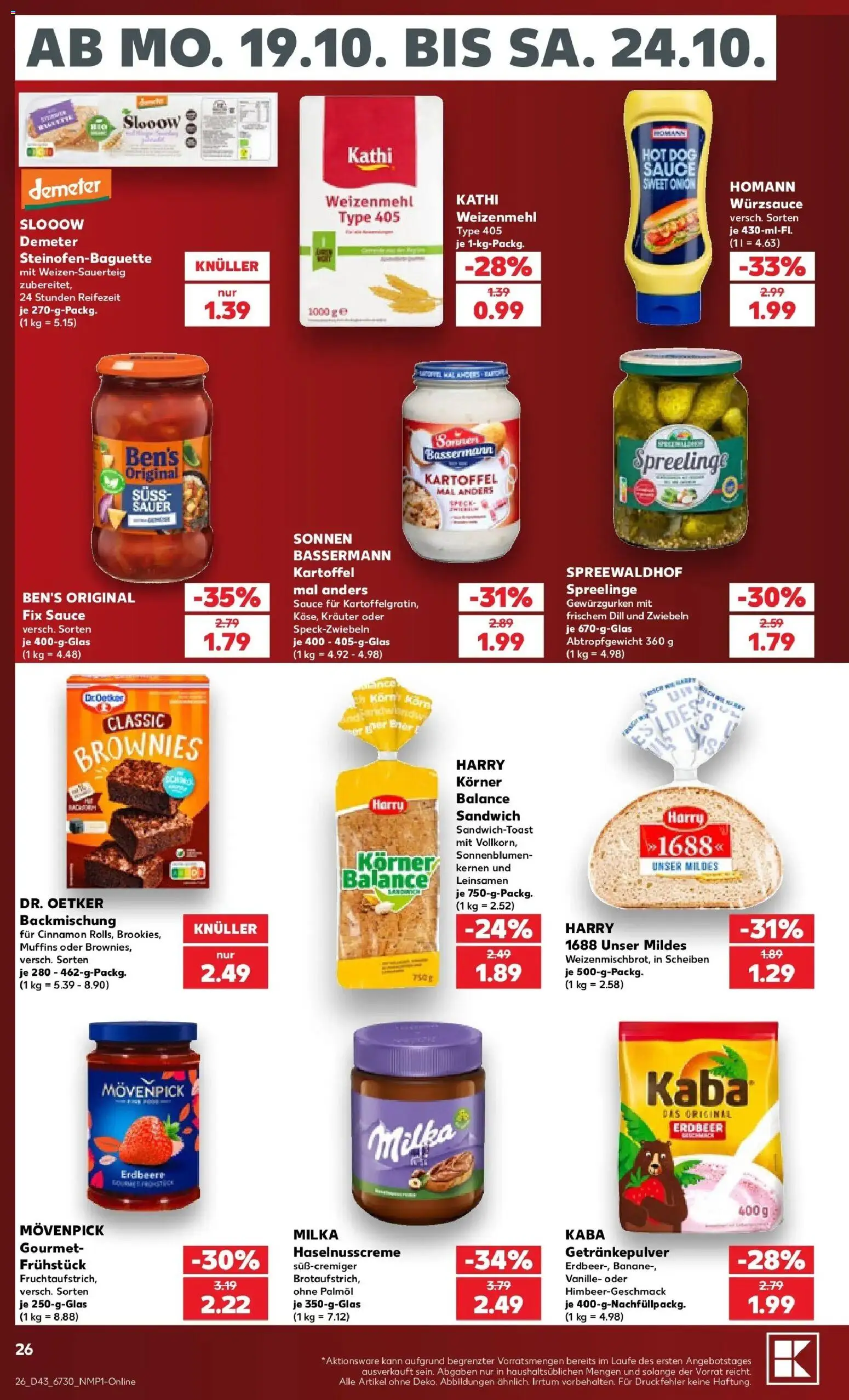 Vorschau von dem Prospekt des Geschäftes Kaufland, gültig ab dem 19.10.2026
