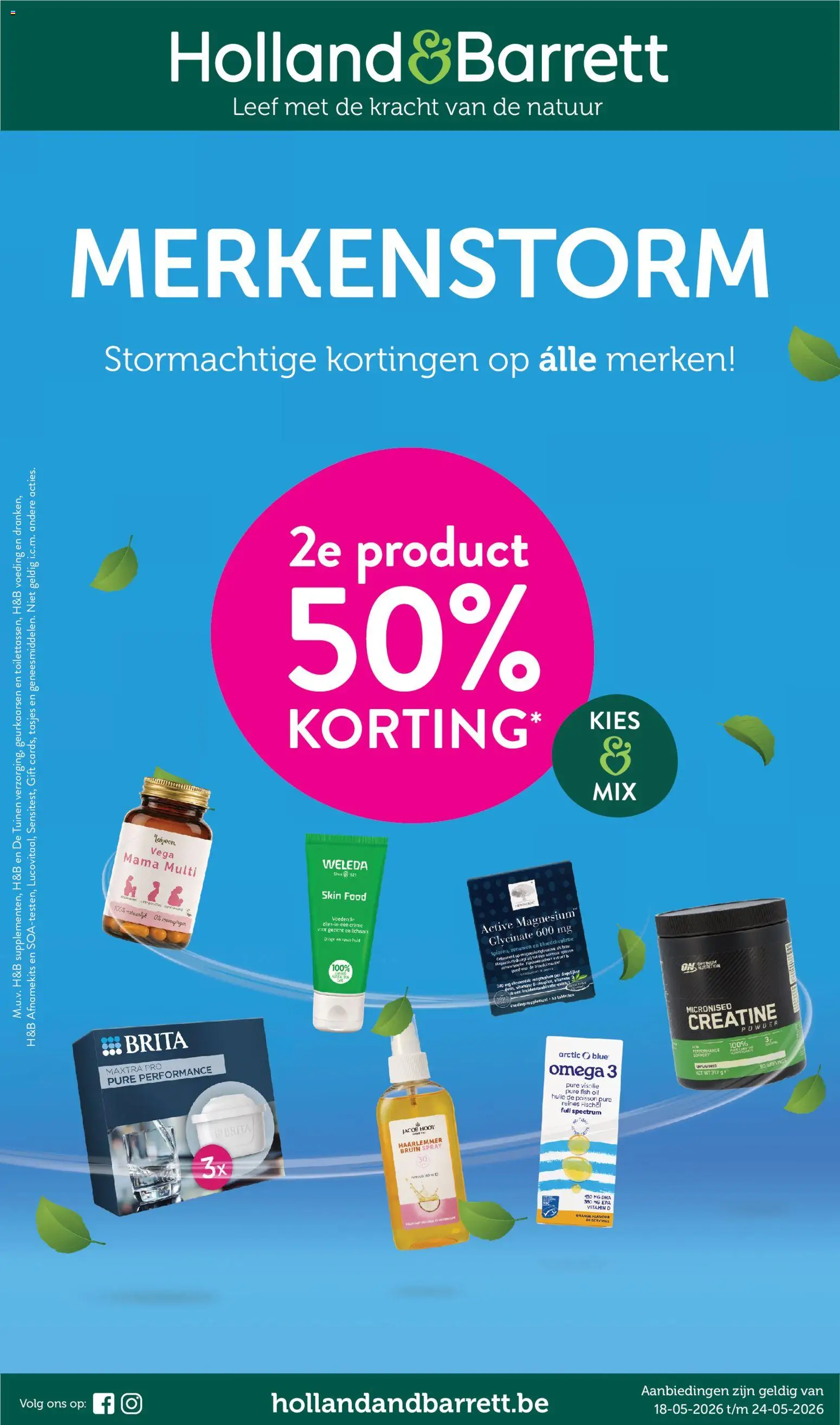 Voorbeeld van Holland & Barrett Folder / Publicité van winkel Holland & Barrett geldig vanaf 18/05/2026
