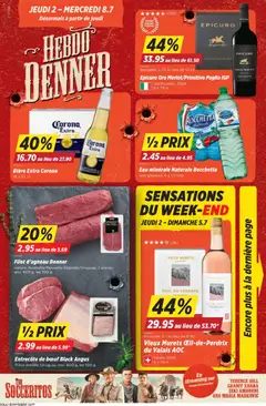 Vorschau des Merkblatts Denner aktionen FR vom Shop Denner gültig von 02.07.2026 bis 08.07.2026