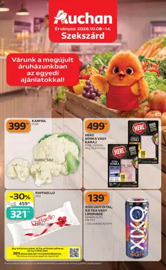 Auchan - Auchan Szupermarket akciós újság Szekszárd megtekintése, amely érvényes 2026.10.08.-től