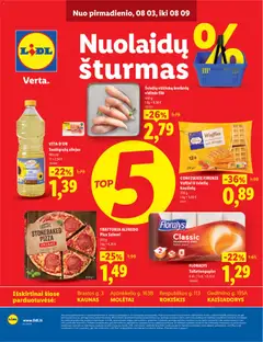LIDL parduotuvės leidinio LIDL leidinys - Nuolaidų šturmas galiojančio nuo 2026.08.03 peržiūra