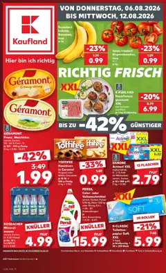 Vorschau von dem Prospekt des Geschäftes Kaufland, gültig ab dem 06.08.2026