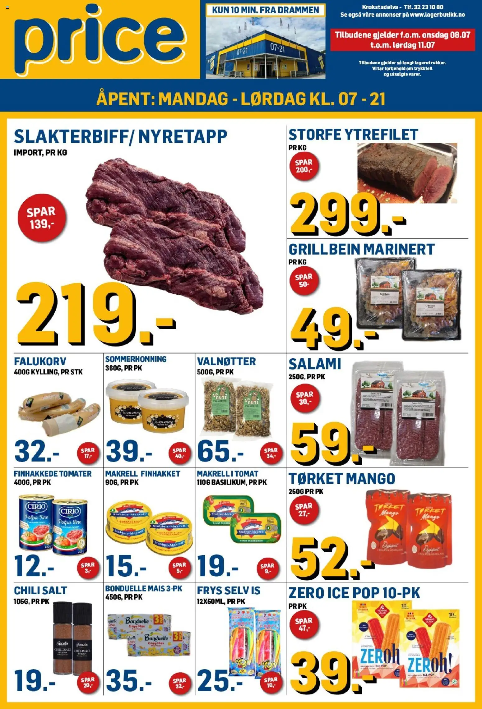 Forhåndsvis Price Lagerbutikk kundeavis fra butikk Price Lagerbutikk gyldig fra 08/07/2026