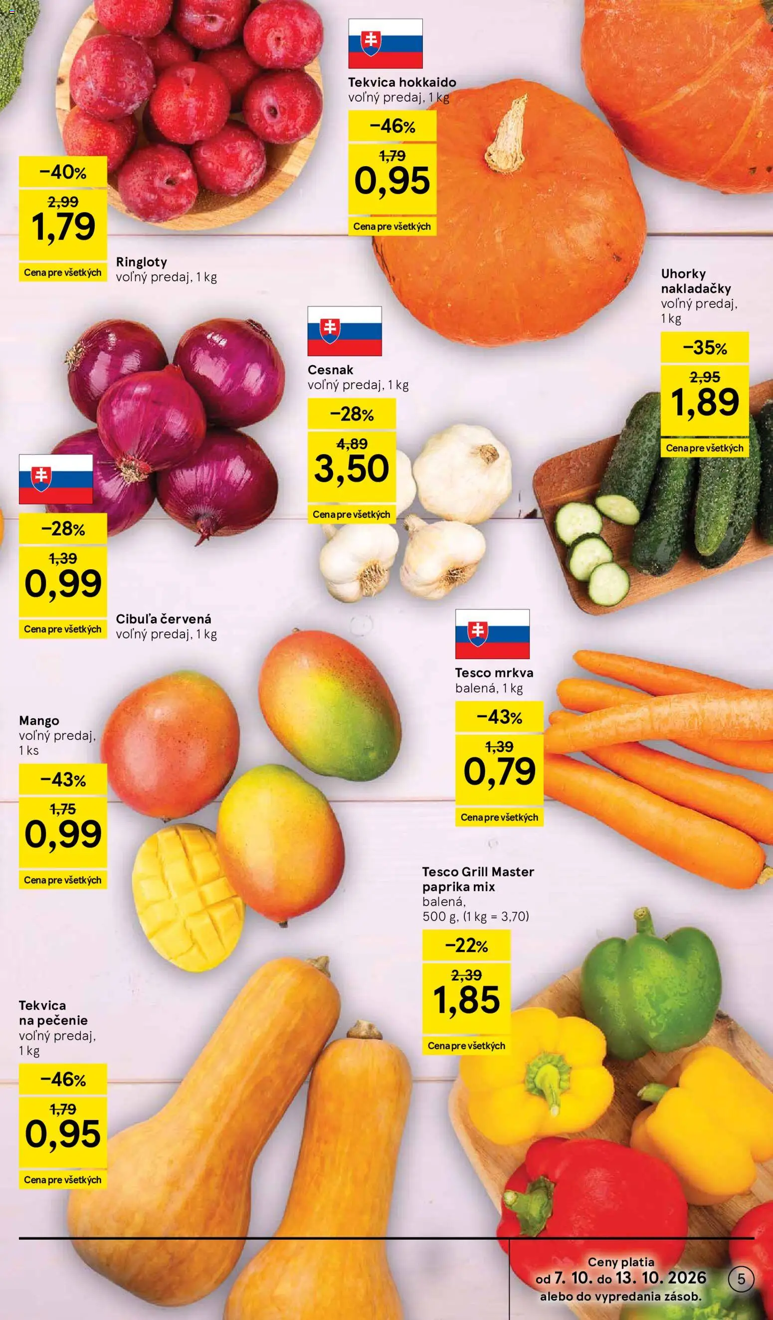 Náhľad Tesco letáku platného od 07.10.2026