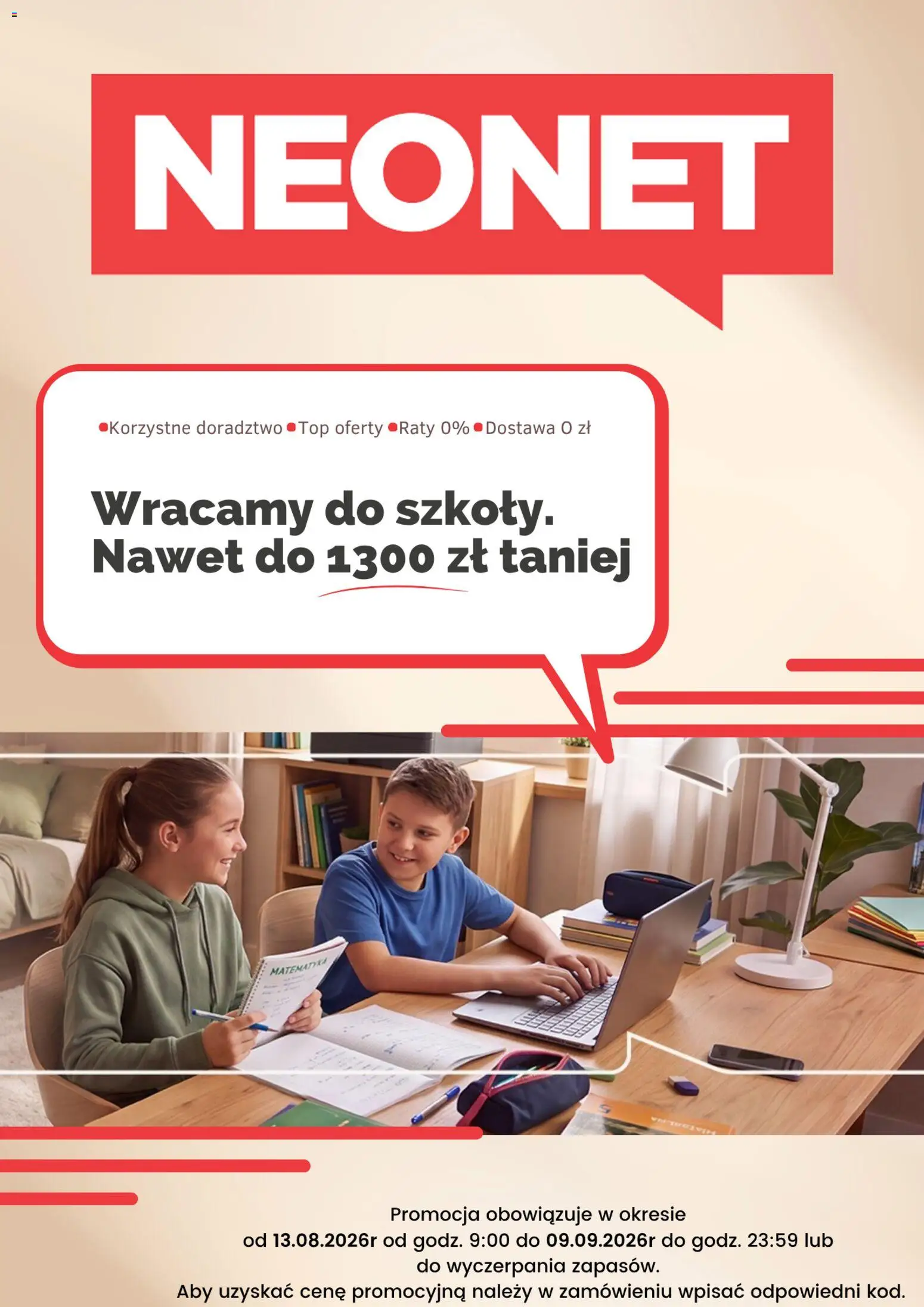 Pogląd gazetki "Neonet promocje" ze sklepu Neonet ważnej od 13.08.2026