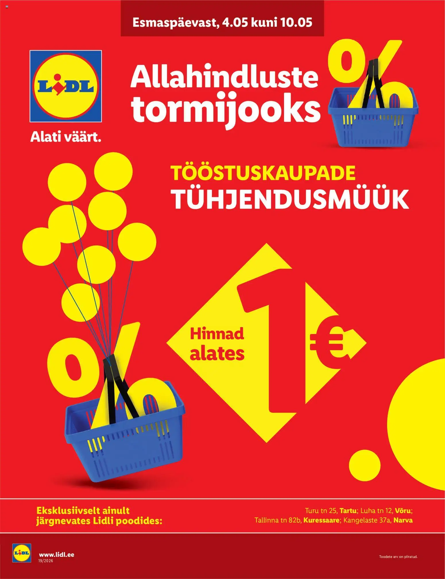 Lidl kliendilehe eelvaade alates 04.05.2026