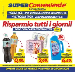 Anteprima dell'opuscolo SuperConveniente volantino Gela, Vittoria dal negozio SuperConveniente valido da 19/06/2026