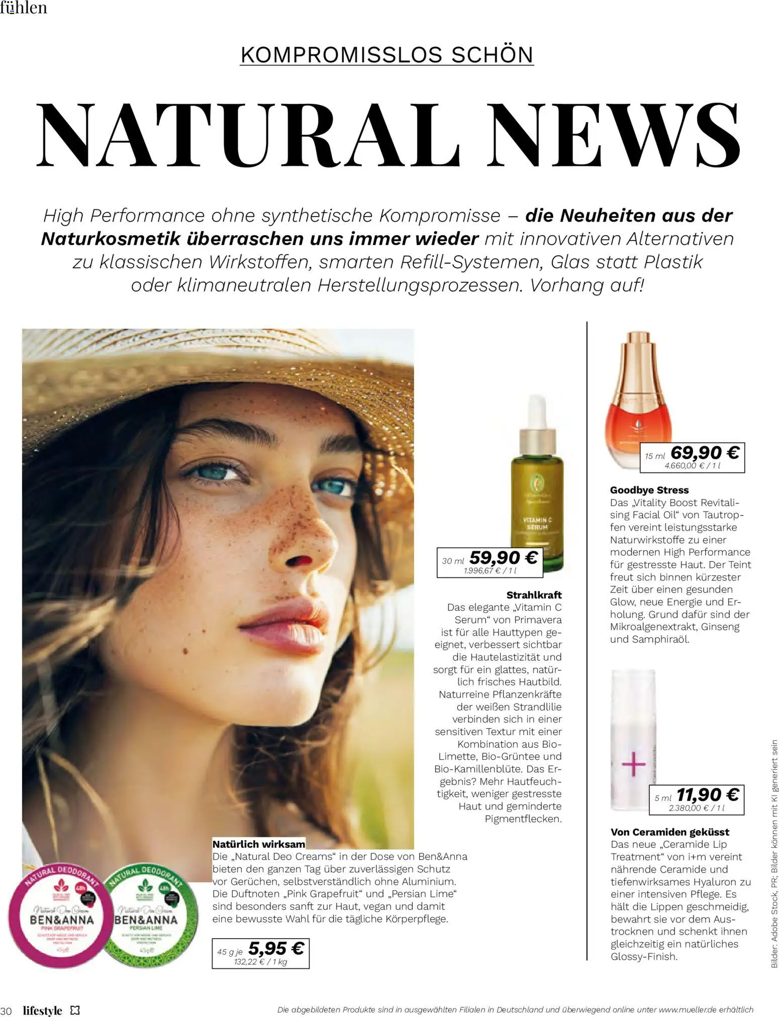 Vorschau von dem Prospekt des Geschäftes Müller, gültig ab dem 01.09.2026 - Vorhang, Grapefruit, Deodorant, Serum