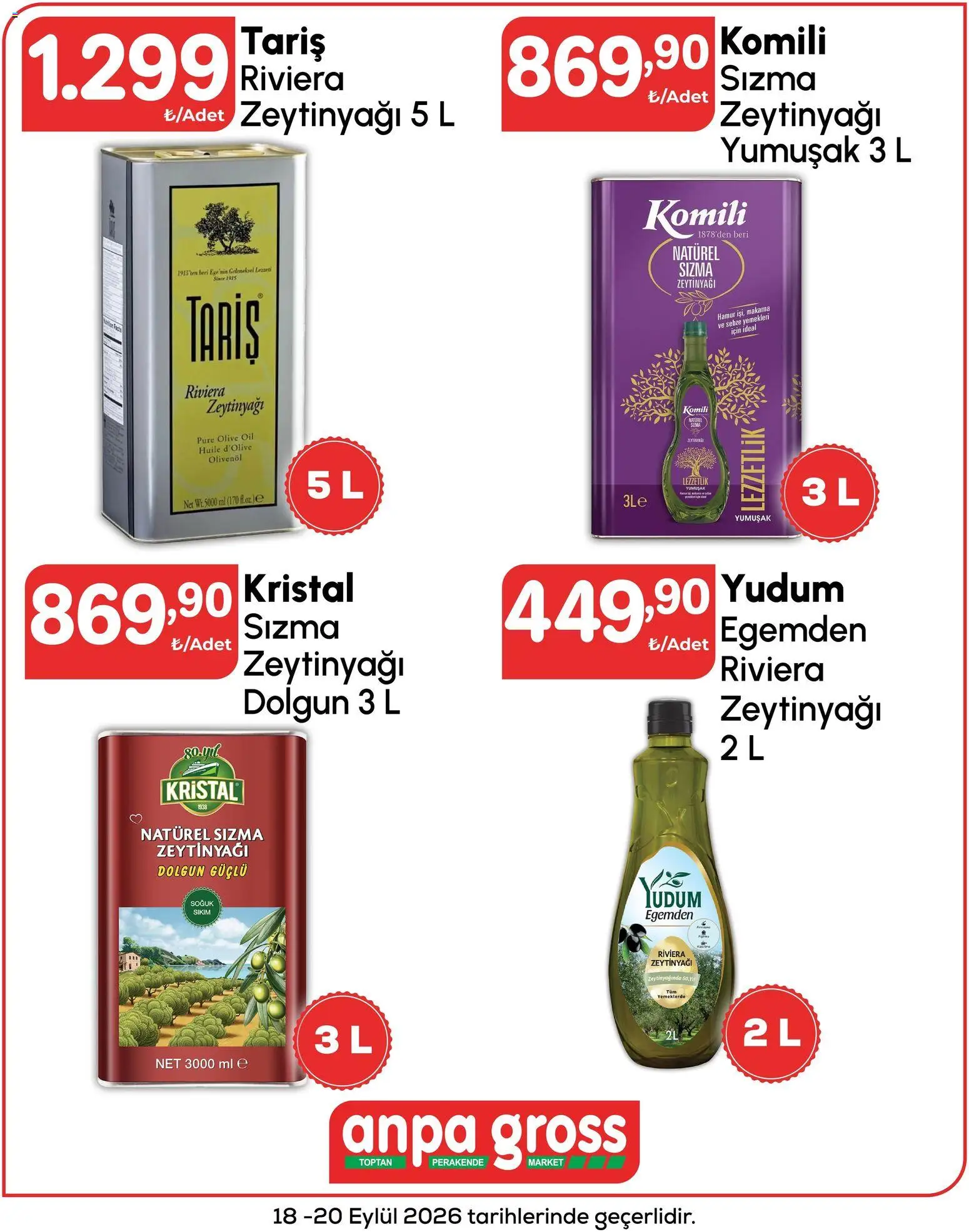 Anpa Gross Anpa Gross - Hafta sonu fırsatları 18.09.2026 - Broşürünün önizlemesi