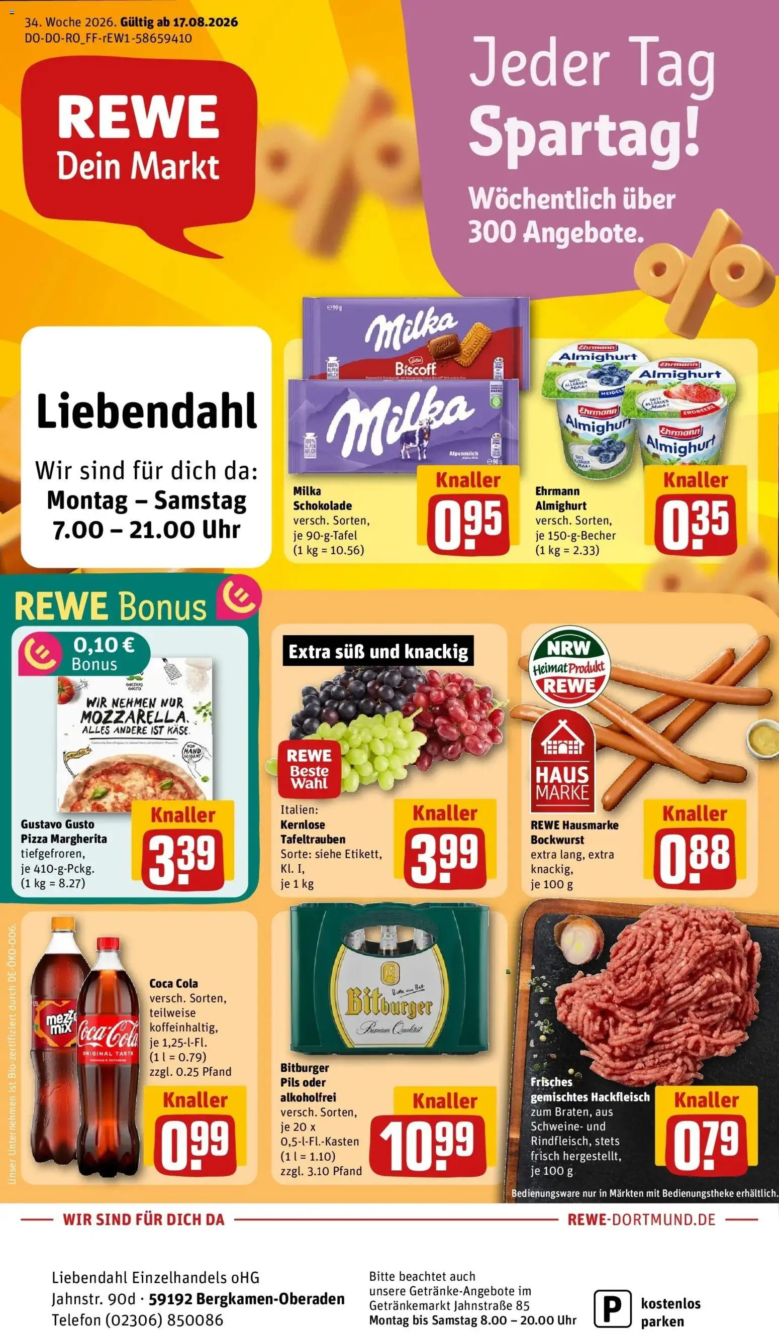 Vorschau von dem Prospekt des Geschäftes Rewe, gültig ab dem 17.08.2026