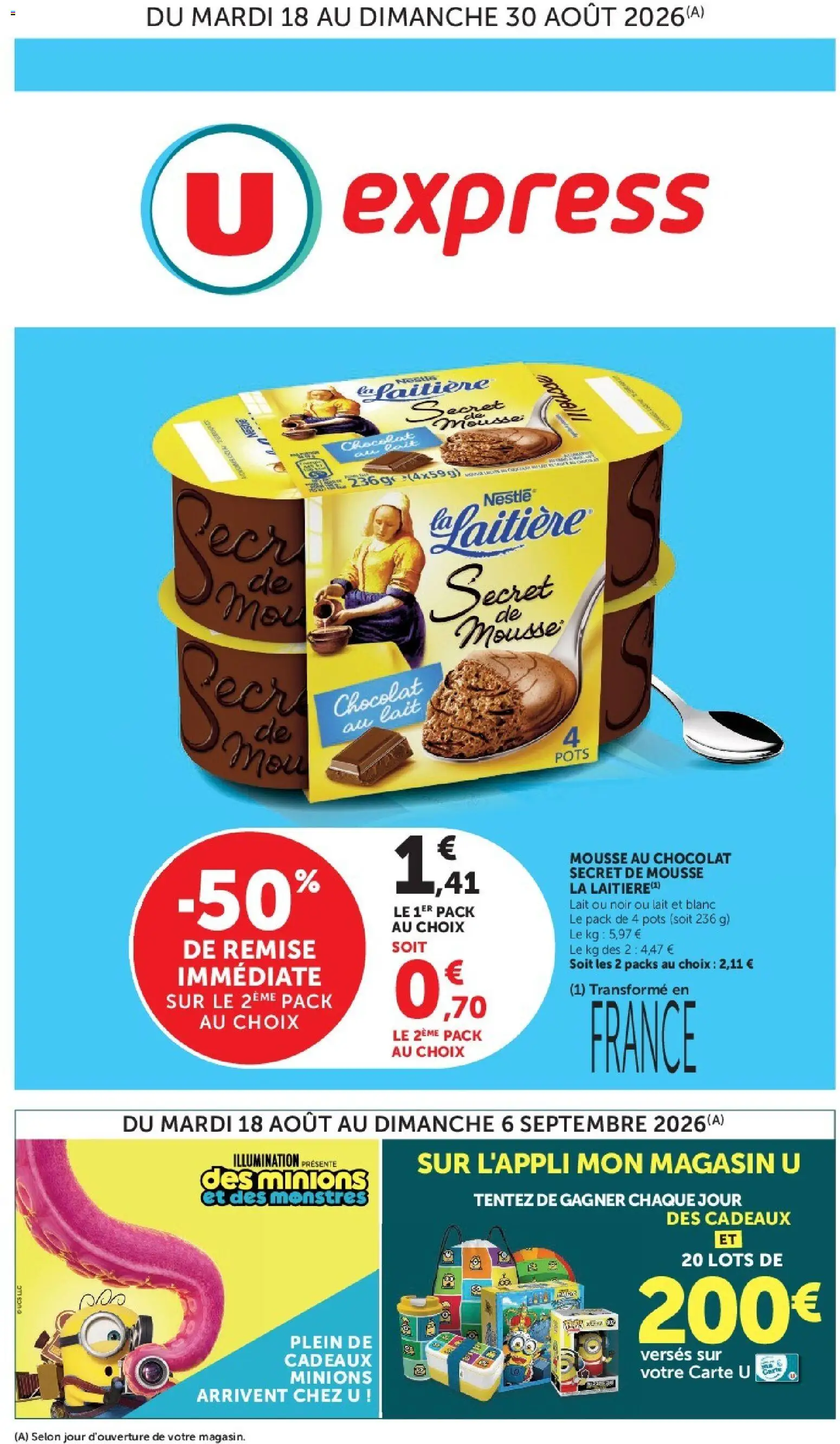 Prévisualisation de U Express - Les prix bas de la semaine du magasin U Express formulaire valide 18/08/2026