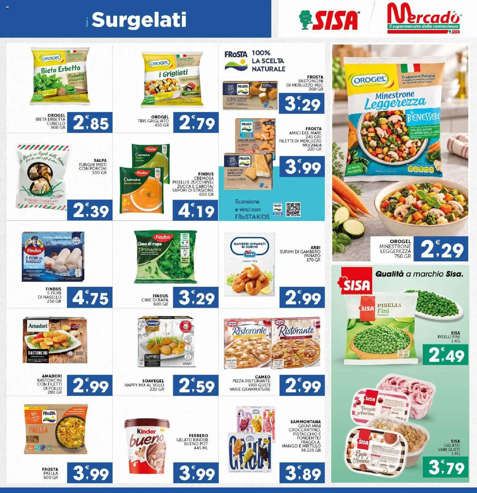 Anteprima dell'opuscolo SISA volantino Calabria dal negozio SISA valido da 29/10/2026 - Mango, Gelato, Fiori, Pollo, Zucca, Surimi, Pistacchio, Nasello