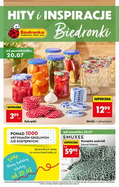 Pogląd gazetki "Biedronka gazetka - Hity i inspiracje" ze sklepu Biedronka ważnej od 20.07.2026