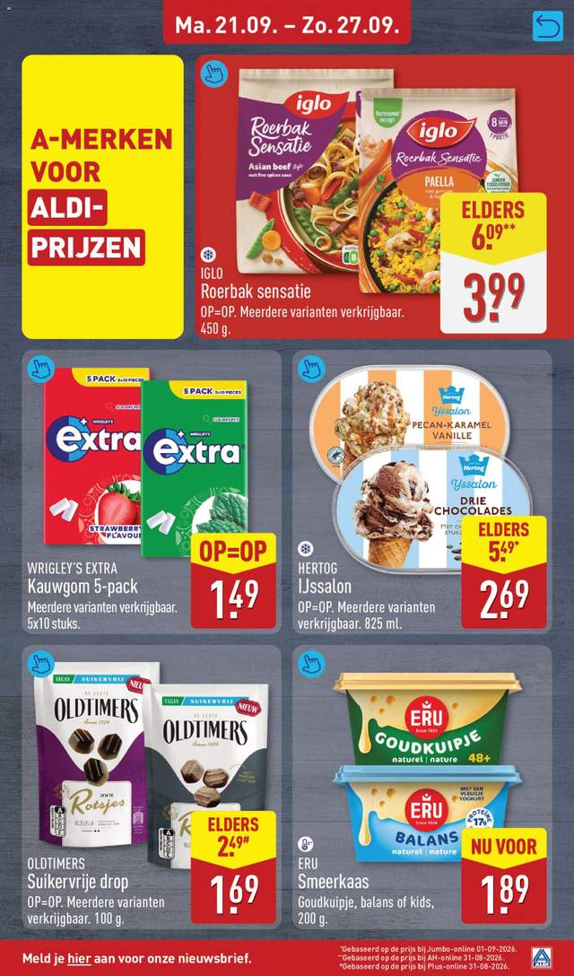 Nieuwe Aldi folder vanaf 21-09