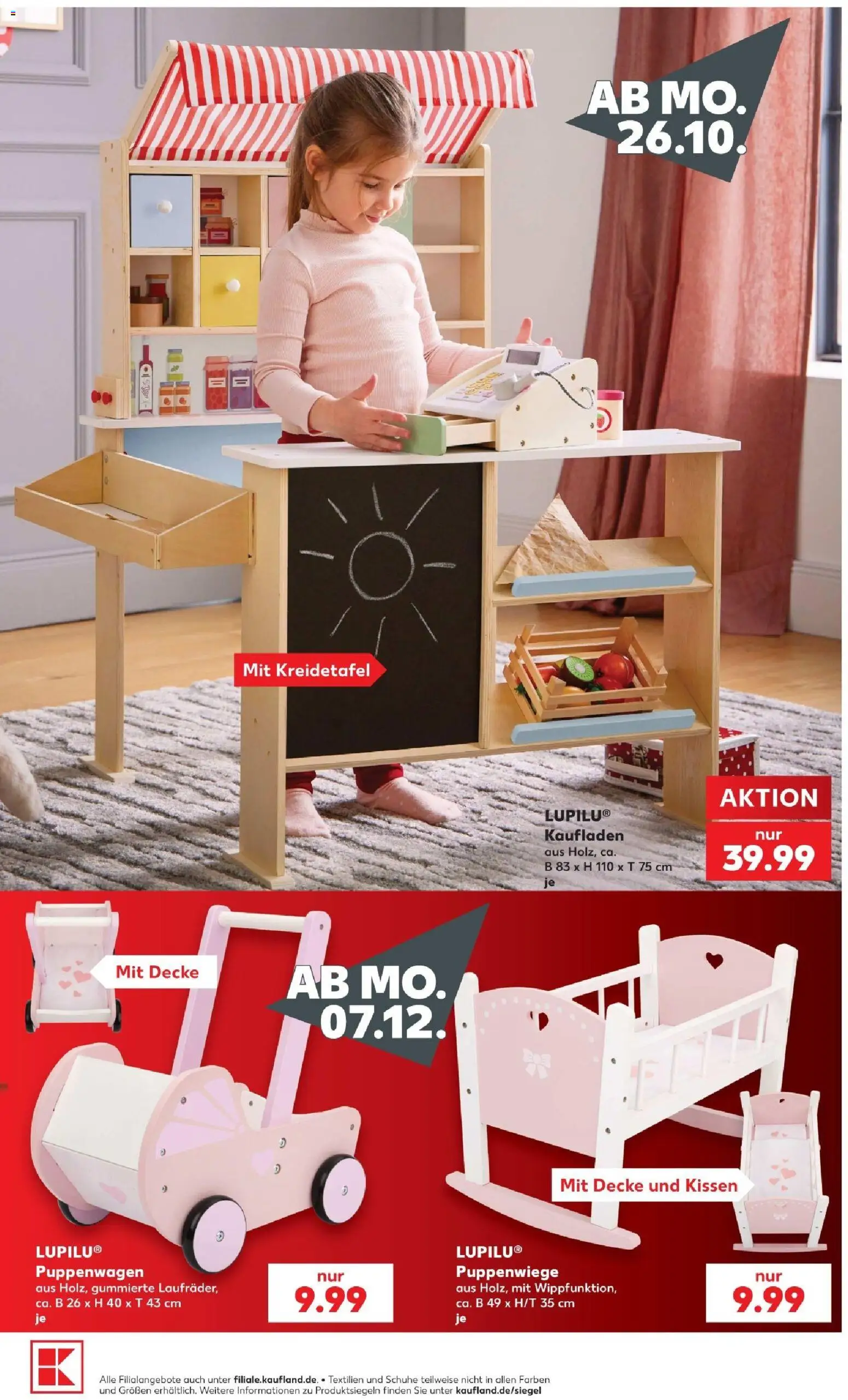 Vorschau von dem Prospekt des Geschäftes Kaufland, gültig ab dem 12.10.2026 - Kissen, Decke