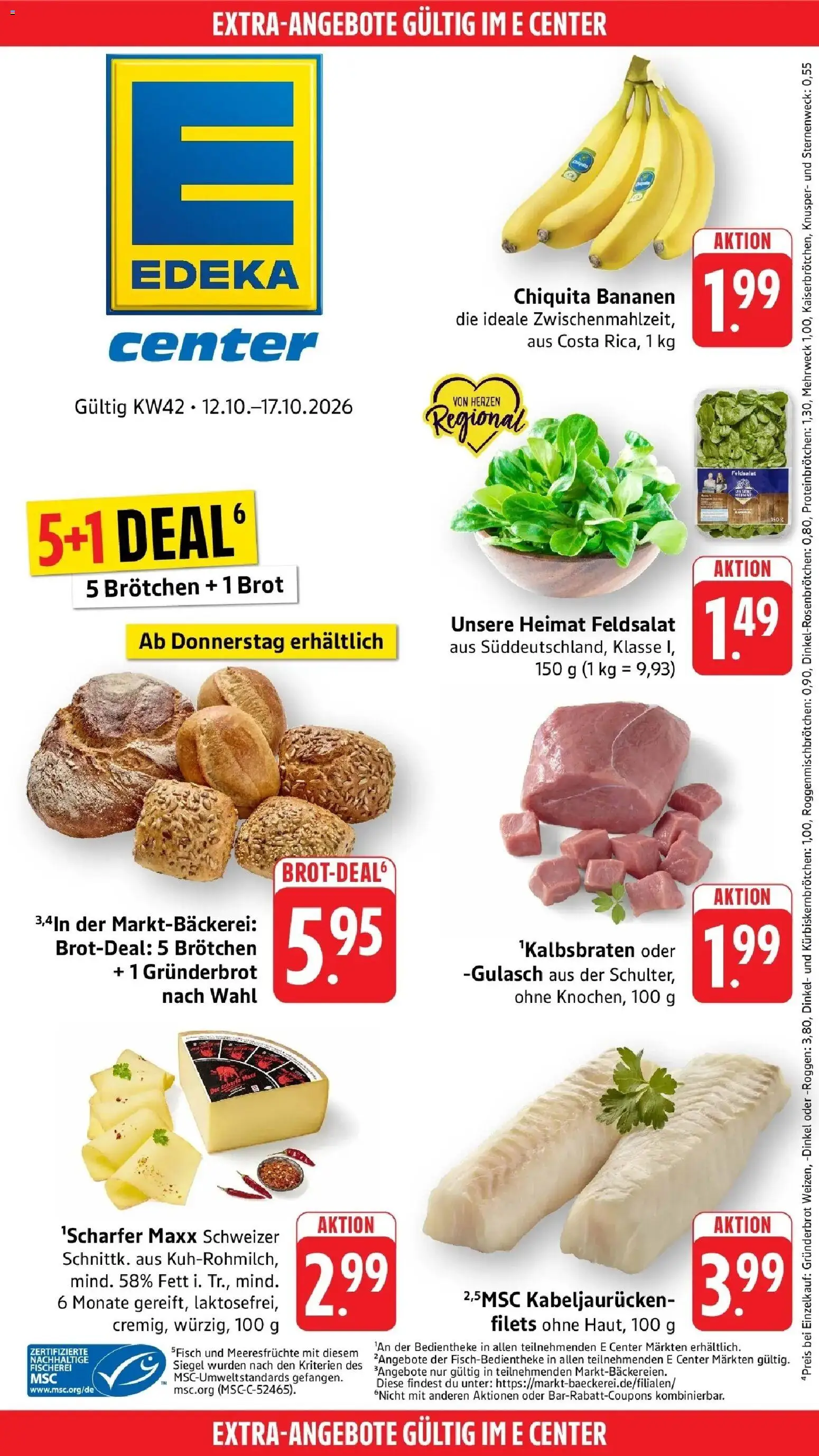 Vorschau von dem Prospekt des Geschäftes Edeka, gültig ab dem 12.10.2026