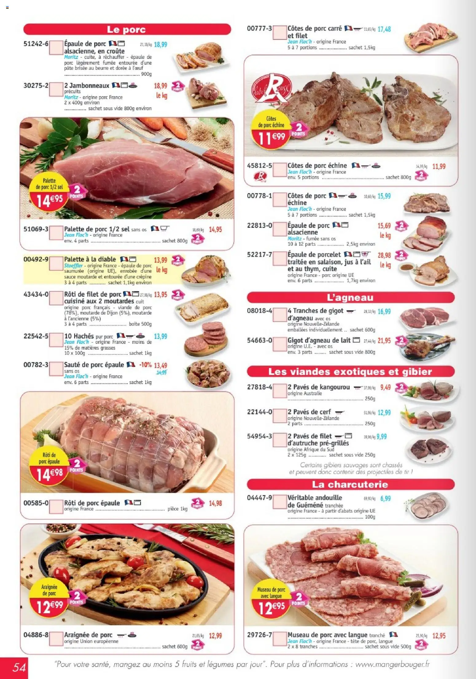 Prévisualisation de Maximo catalogue du magasin Maximo formulaire valide 26/10/2026 - Charcuterie, Rôti de porc, Beurre, Porc, Côtes de porc, Moutarde, Pâte brisée, Palette de porc