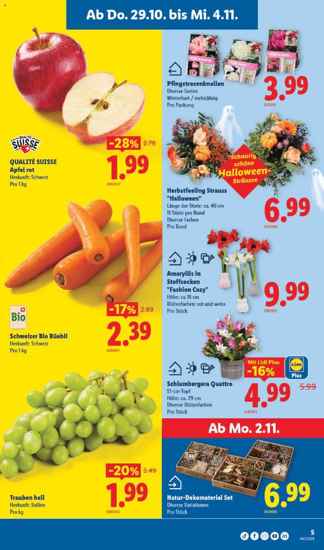 Neue Lidl Aktionen ab 29.10.