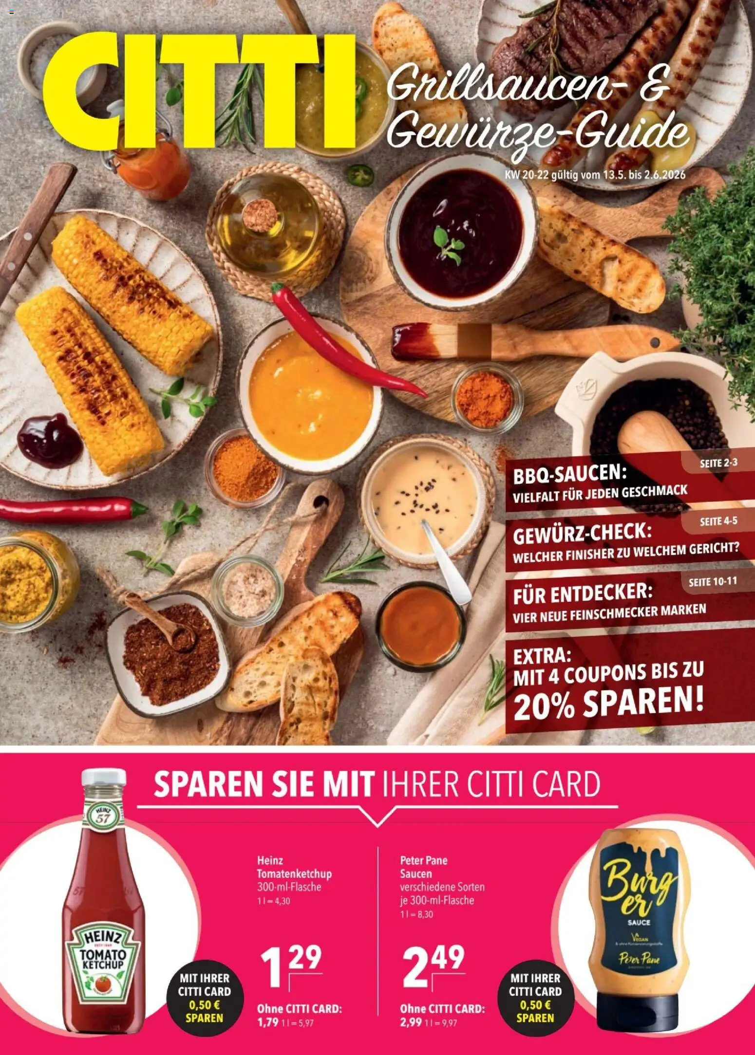 Eksempel på tilbudsavis CITTI - Grillsauce & krydderier fra butik CITTI gyldig fra 13/05/2026