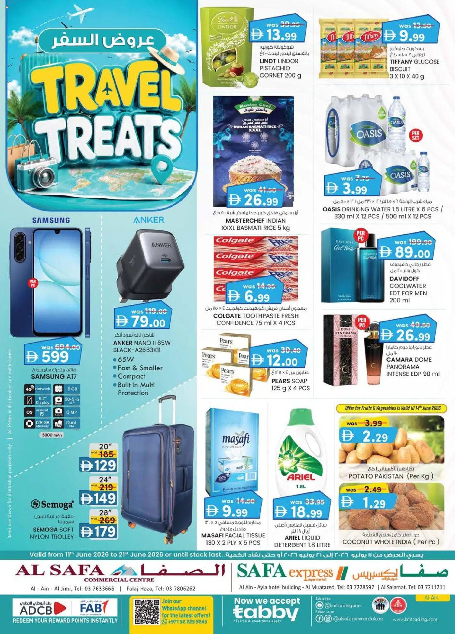 Preview of the catalogue KM Trading Travel treats of store KM Trading valid from 11 Jun, 2026