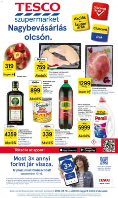 Tesco - Tesco Szupermarket akciós újság megtekintése, amely érvényes 2026.09.10.-től