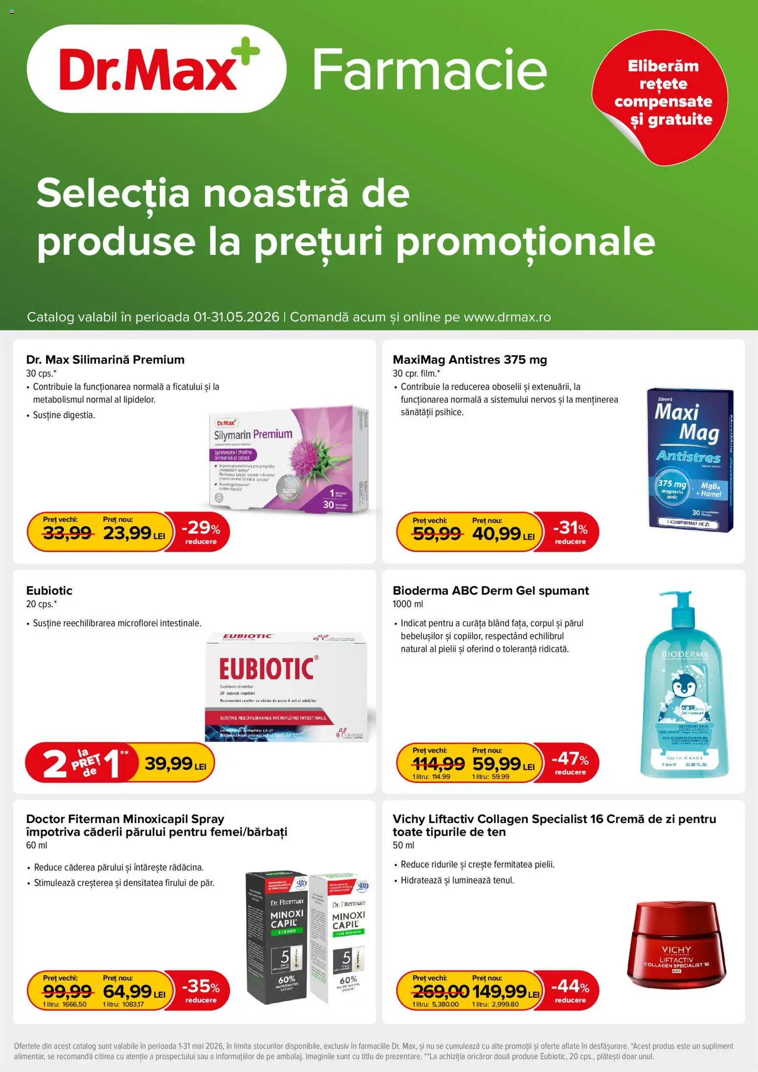 Previzualizarea de cataloage: Dr.Max Dr.Max Catalog valabil de la 01.05.2026