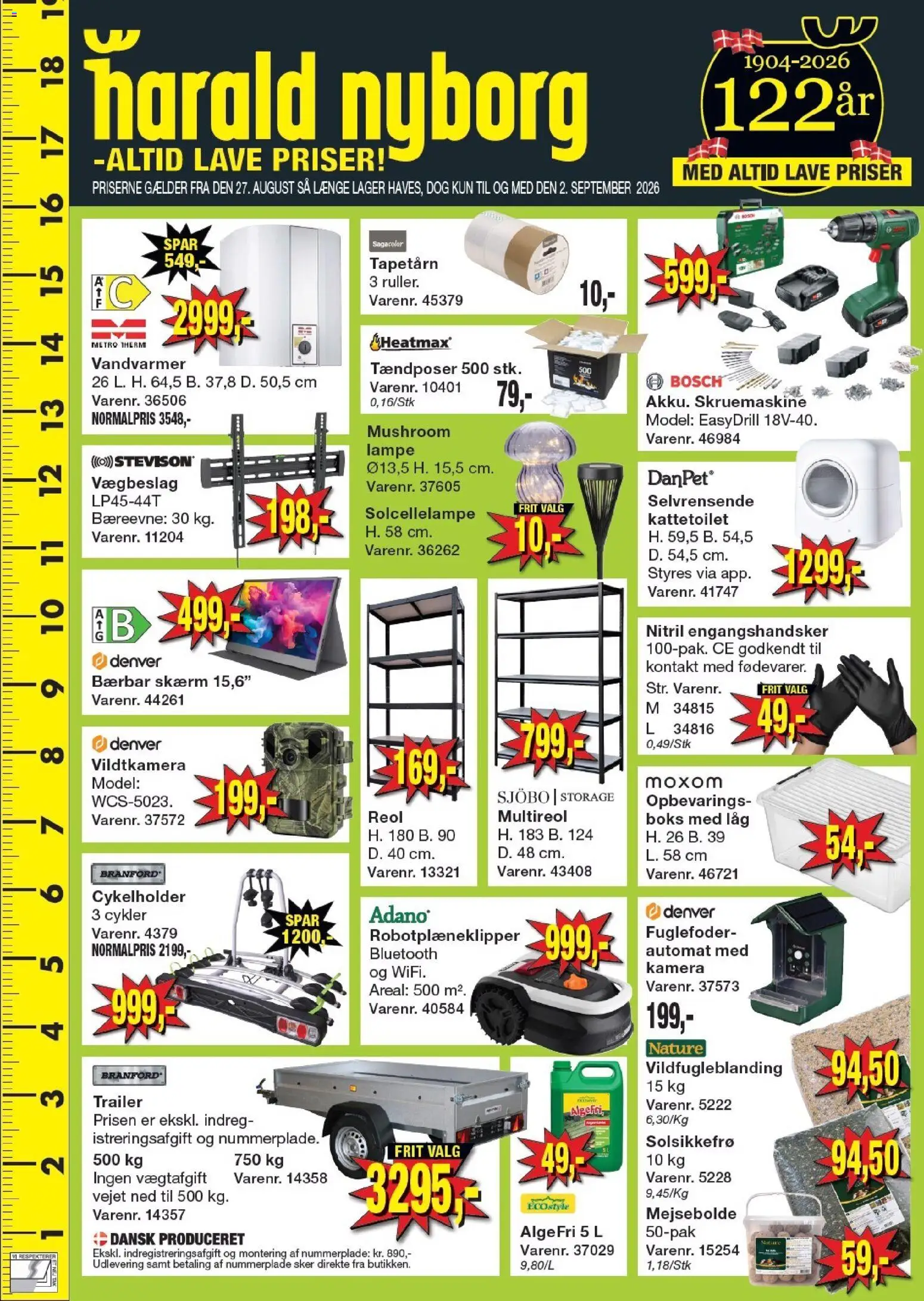 Eksempel på tilbudsavis Harald Nyborg - Tilbudsavis uge 35 fra butik Harald Nyborg gyldig fra 27/08/2026