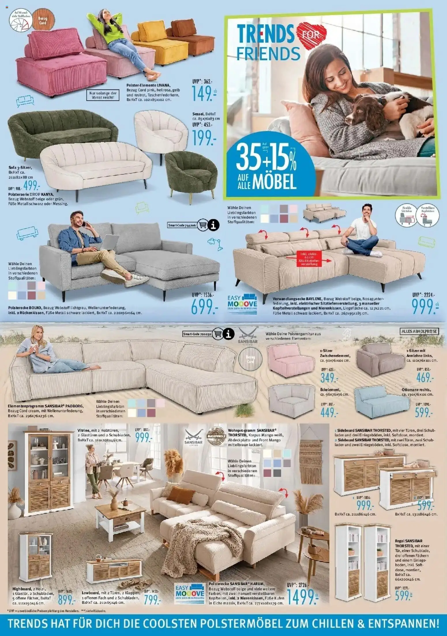 Vorschau von dem Prospekt des Geschäftes Trends, gültig ab dem 18.07.2026 - Mango, Sofa, Sideboard, Regal