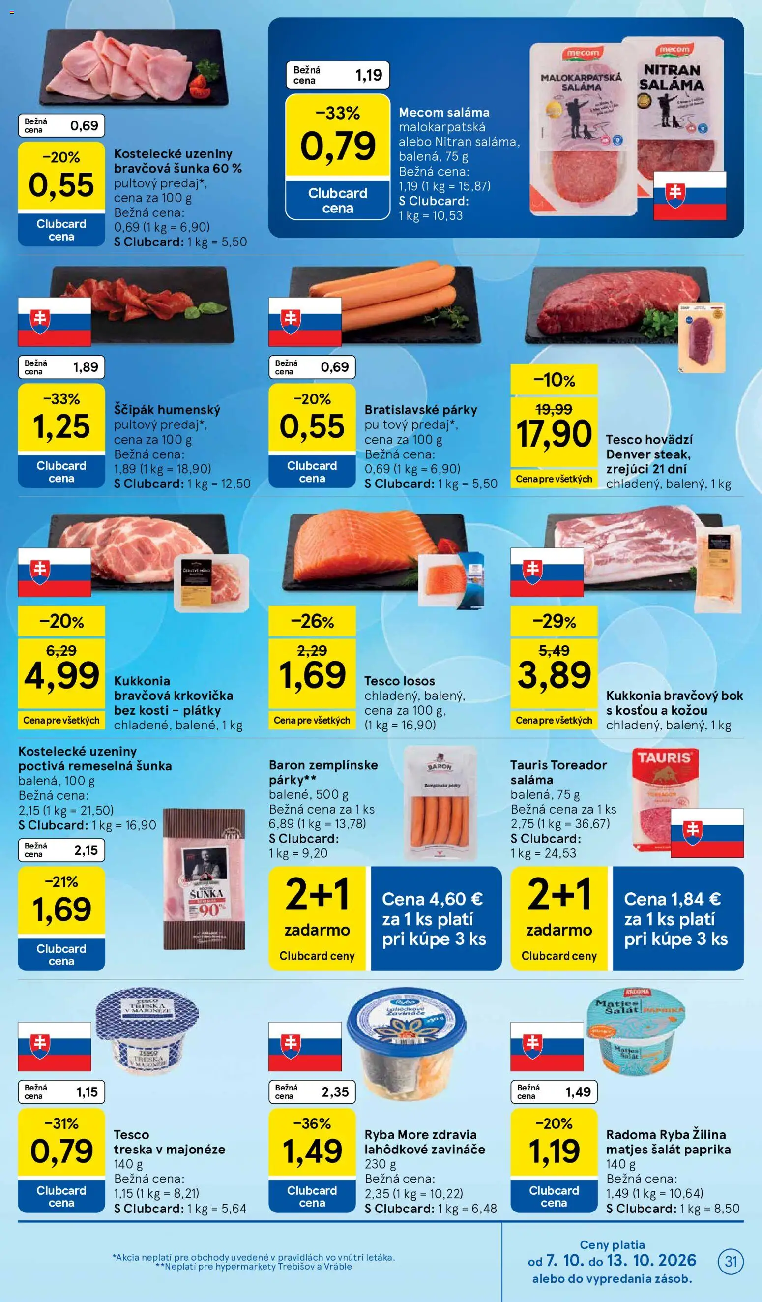 Náhľad Tesco letáku platného od 07.10.2026