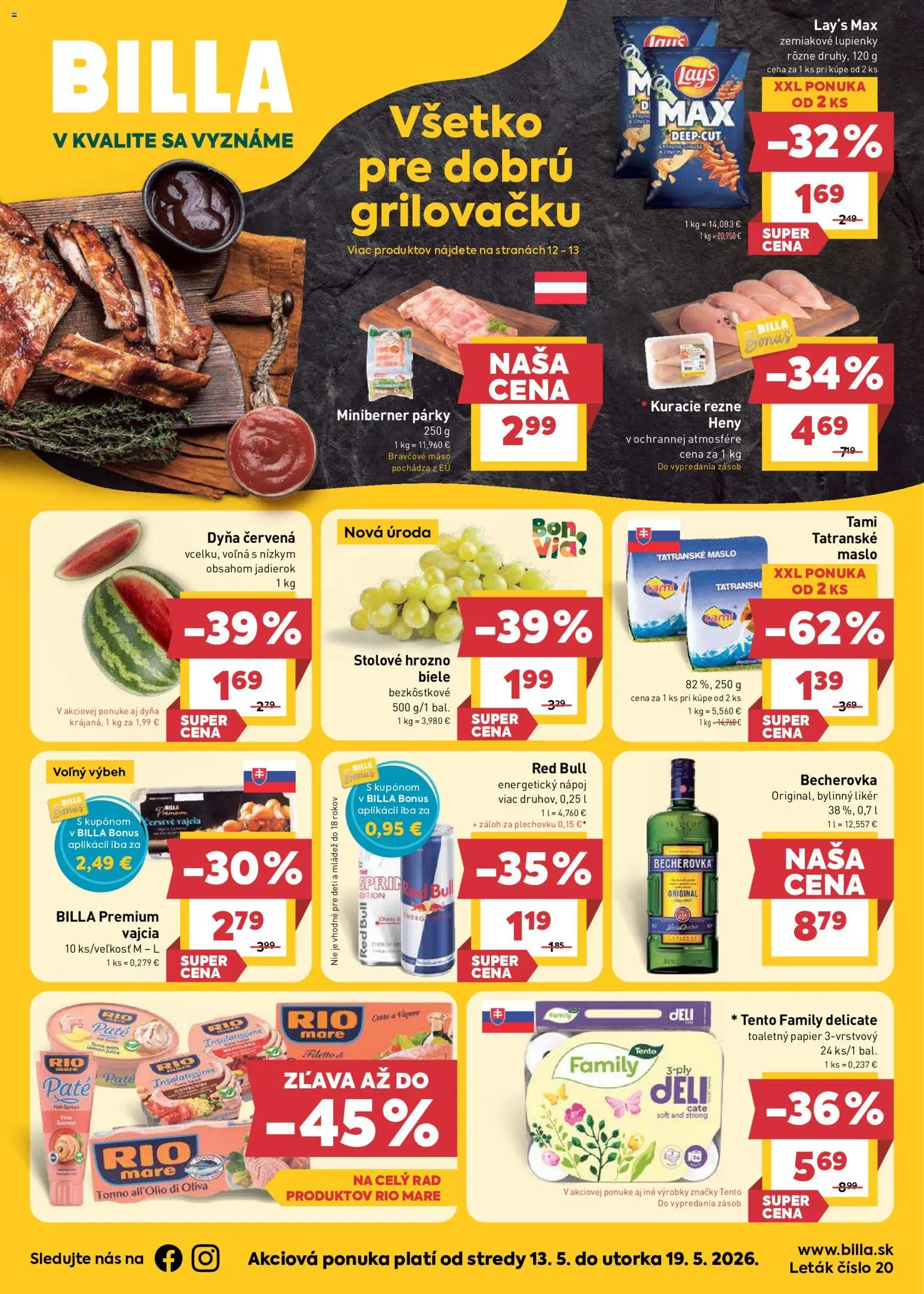 Náhľad Billa letáku platného od 13.05.2026