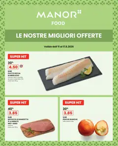 Vorschau des Merkblatts Manor aktionen IT vom Shop Manor gültig von 11.08.2026 bis 17.08.2026