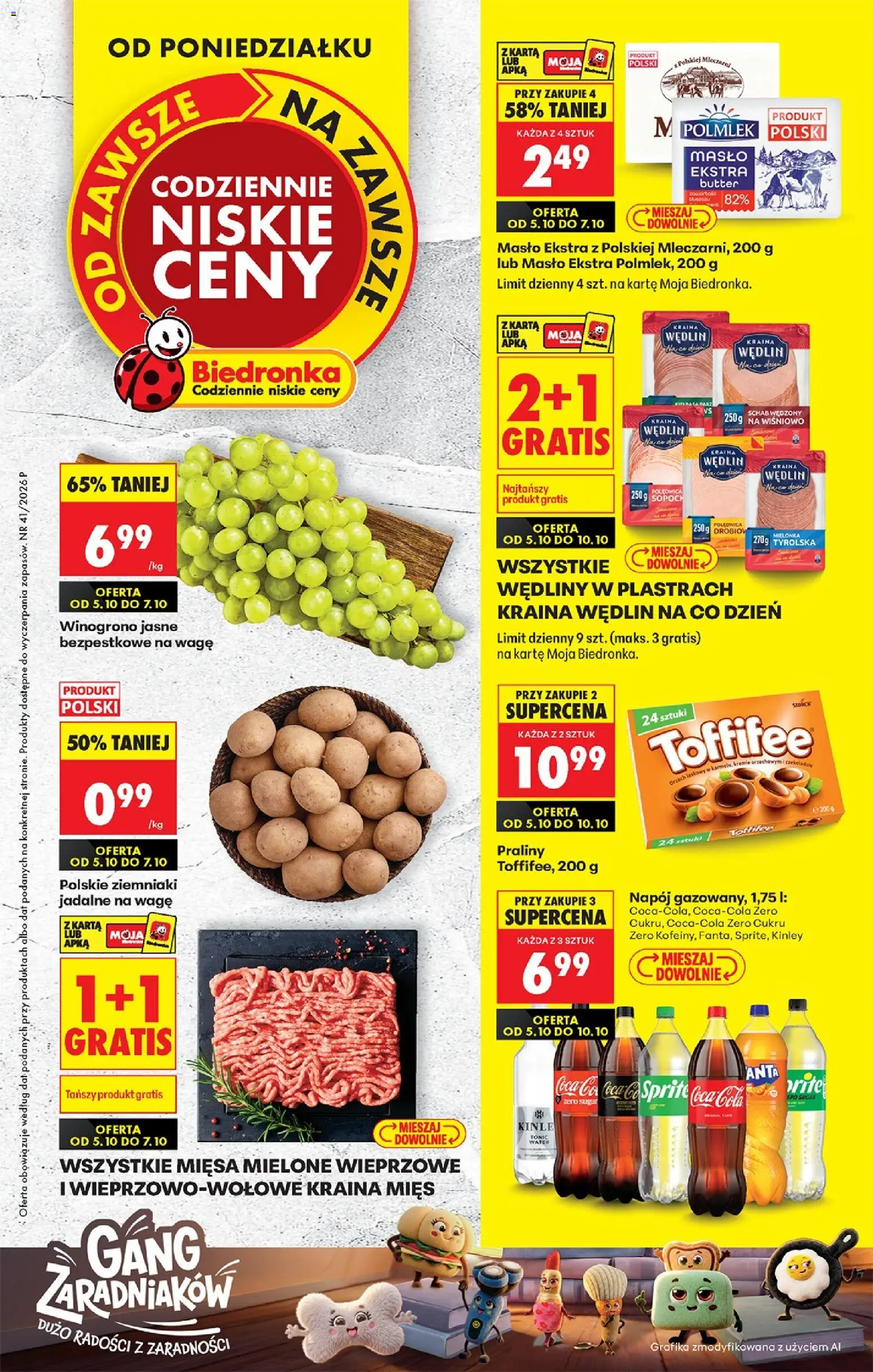 Pogląd gazetki "Biedronka gazetka od poniedziałku" ze sklepu Biedronka ważnej od 05.10.2026