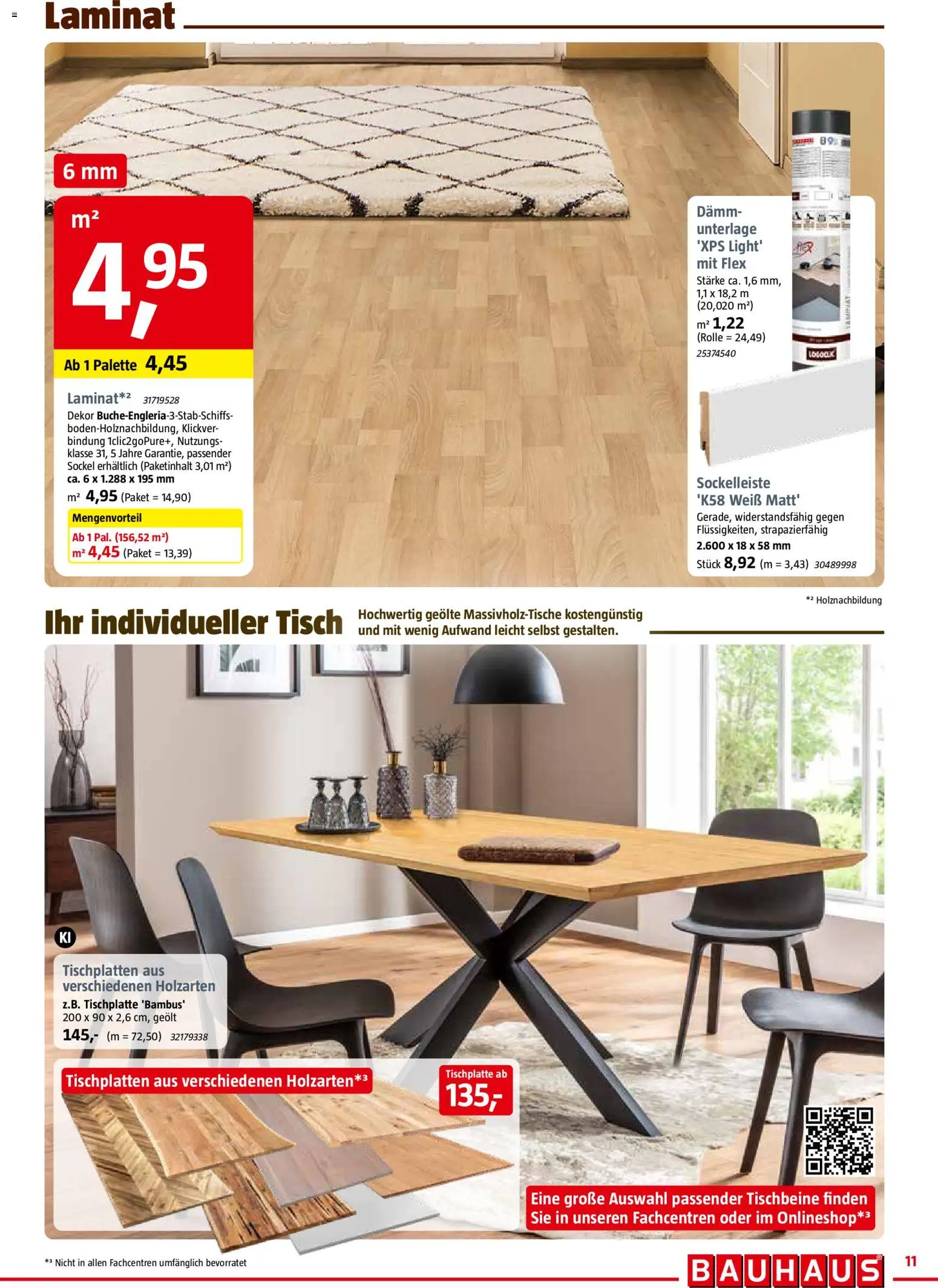 Vorschau von dem Prospekt des Geschäftes Bauhaus, gültig ab dem 30.10.2026 - Tisch