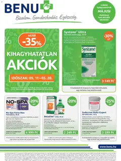 BENU Gyógyszertárak - BENU Gyógyszertárak akciós újság megtekintése, amely érvényes 2026.05.01.-től