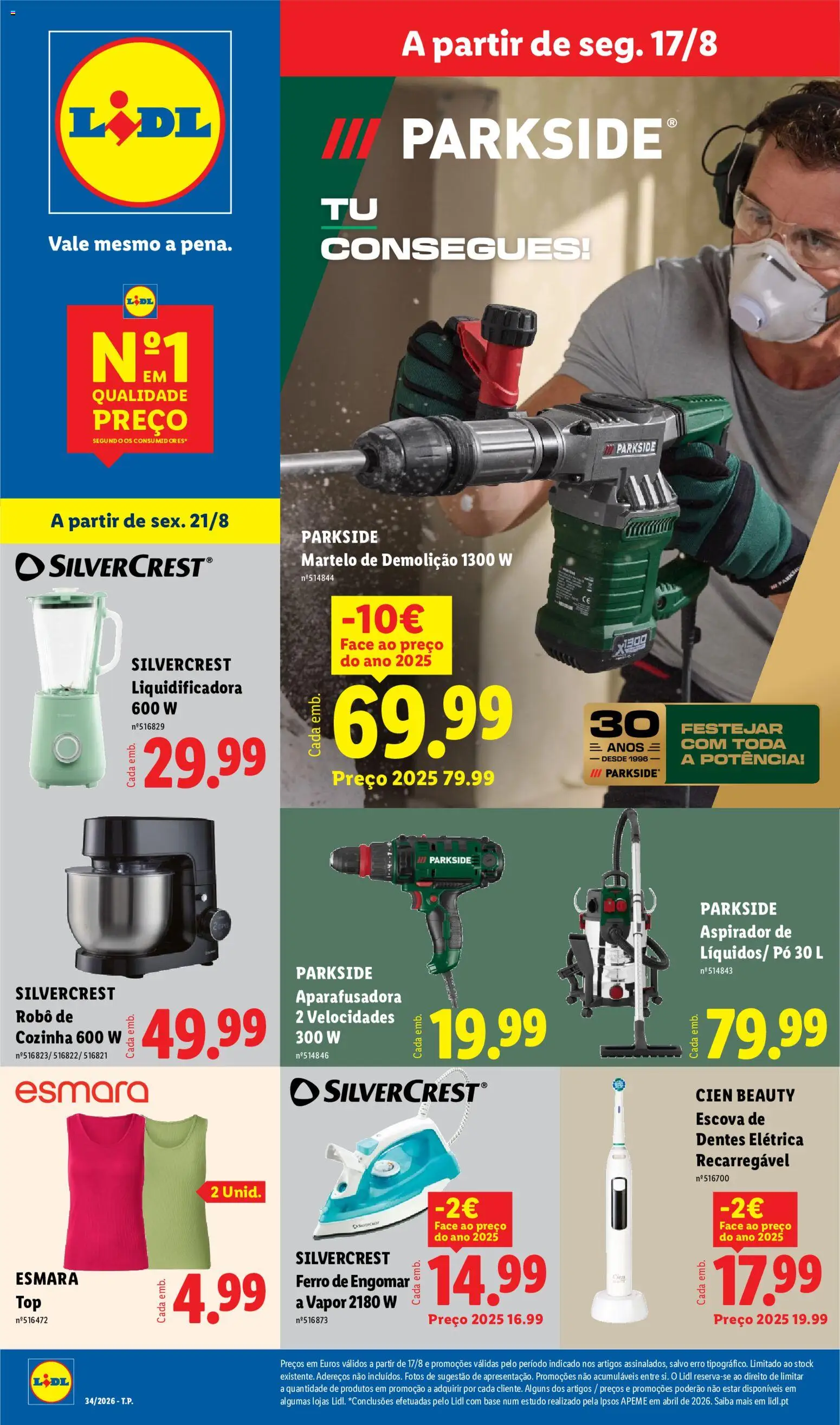Pré-visualização do folheto da loja Lidl válida a partir de 17/08/2026