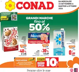 Anteprima dell'opuscolo Conad volantino dal negozio Conad valido da 23/09/2026