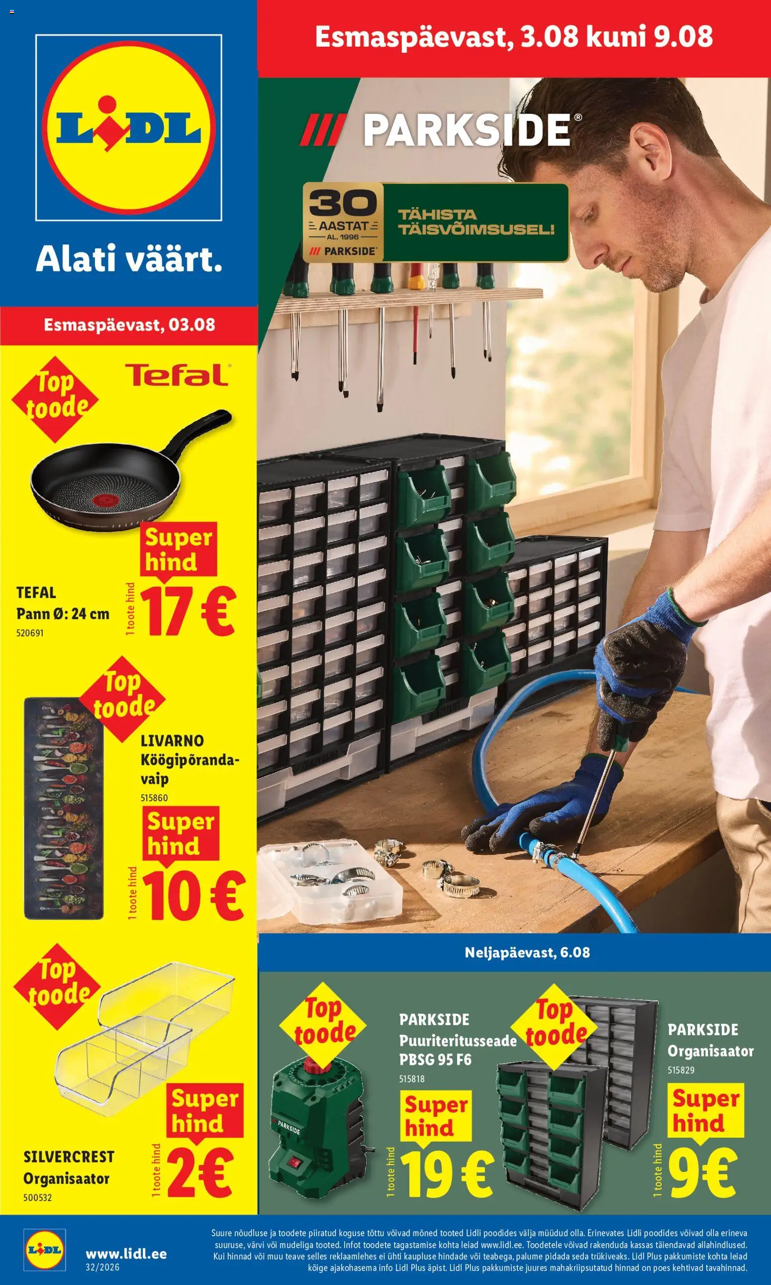Lidl kliendilehe eelvaade alates 03.08.2026
