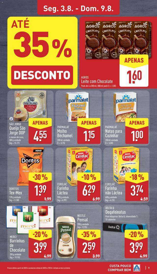 Novo folheto Aldi a partir de 03/08