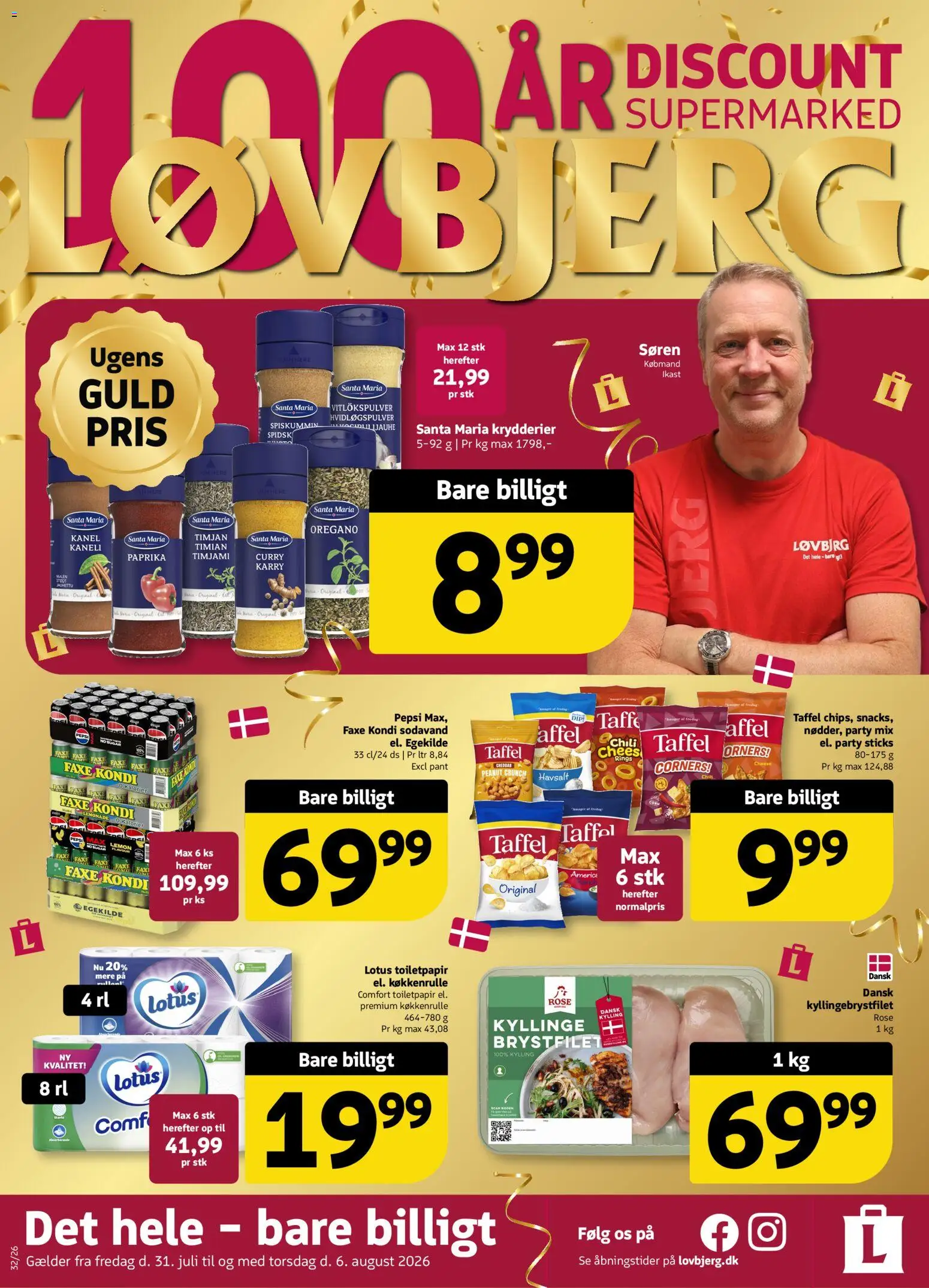 Eksempel på tilbudsavis Løvbjerg - Tilbudsavis uge 32 fra butik Løvbjerg gyldig fra 31/07/2026